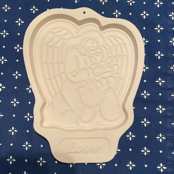 Longaberger Angel Series Hope Peace and Love Cookie Molds Vintage set of 3 - Picture 4 of 7